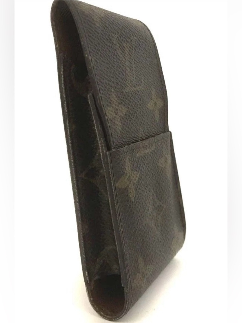 Louis Vuitton Brown Monogram Cigarette Tobacco Case Accessory Lip Stick Holder - Picture 7 of 16